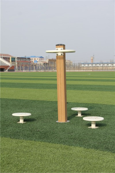 三人扭腰器(塑木健身器材) 三人扭腰器(塑木健身器材)